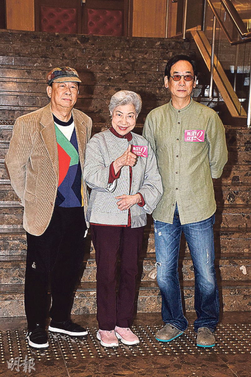 黎彼得（左起）、羅蘭及蔣志光齊現身首映見面會。（攝影：鍾偉茵）