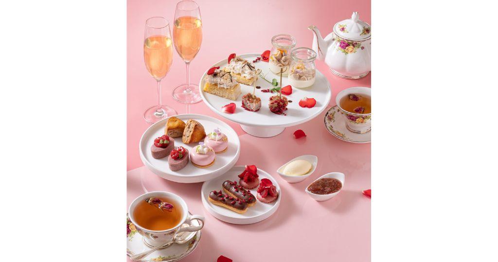 香港尖沙嘴凱悅酒店咖啡廳「鮮莓香檳瑰麗下午茶」（圖片由相關機構提供）