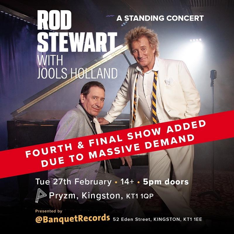 洛史釗域（Rod Stewart）昨天宣布在英國Kingston的演唱會加場。（Rod Stewart Ig圖片）