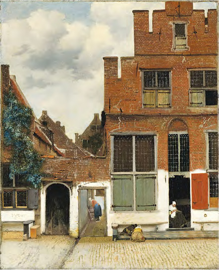 阿姆斯特丹國家博物館--Rijksmuseum現時收藏及展出4幅維梅爾作品，包括The Little Street（圖），屬他罕見的風景畫。Rijksmuseum曾表示畫中世界是真有其景。（Rijksmuseum提供）地址：Museumstraat 1, 1071 XX Amsterdam