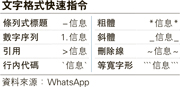 e消息：WhatsApp增搜尋功能
