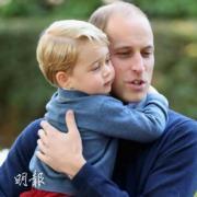 喬治小王子（左）與爸爸威廉王子（右）到訪加拿大。（The Royal Family facebook圖片 / press association）