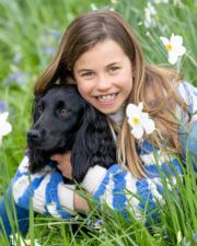 2023年５月2日，夏洛特小公主8歲生日。（The Prince and Princess of Wales Twitter圖片）