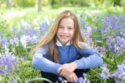 英國王室facebook發放夏洛特小公主新照片，賀小公主7歲生日。（The Royal Family facebook圖片）