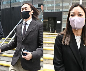 鄭中基現身家事法庭 余思敏無回應提問