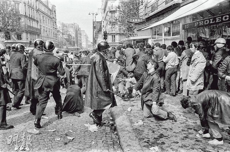 1968年5月6日，巴黎拉丁區一場示威演變成警察和學生衝突。