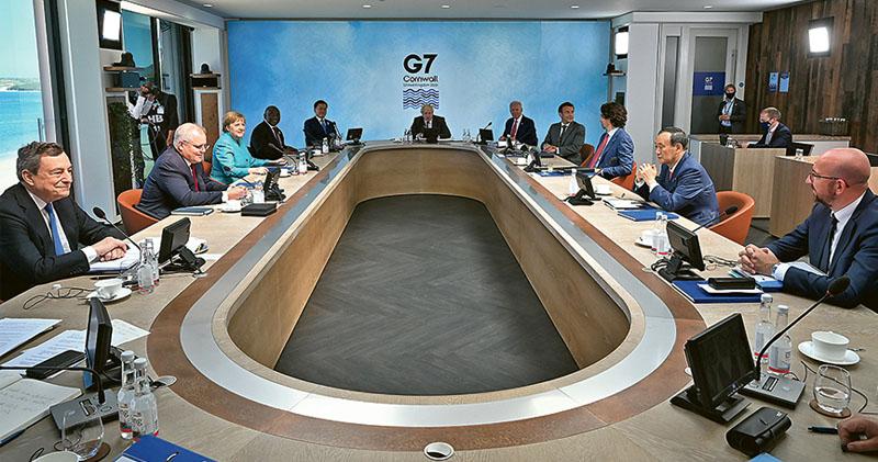 G7公報多涉華議題 提港疆台海 中方：國際關係準則基於聯國 非少數國家制定