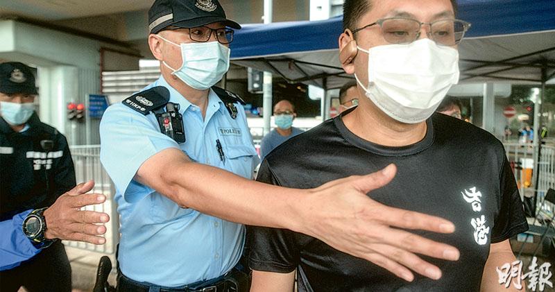 「香港加油」被禁  跑手更衣遮紋身  渣馬上周指四字無問題  賽後稱「不希望加入政治元素」