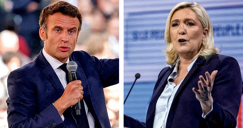 大選次輪今投票 馬克龍再鬥馬林勒龐 法國總統願景二選一 牽動歐洲未來