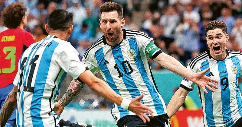美斯傳射救國 保阿根廷出線希望 平馬拉當拿8球紀錄 「世盃現才開始」