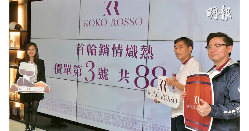 KOKO ROSSO兩度加推 周三賣160伙 NOVO LAND 2B期原價加推103伙