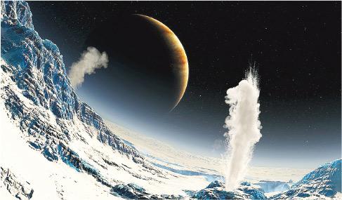 觀眾亦可以喺節目見到另一個木星嘅衛星木衛二歐羅巴，佢嘅冰層之下隱藏咗液態水海洋。（政府新聞處）