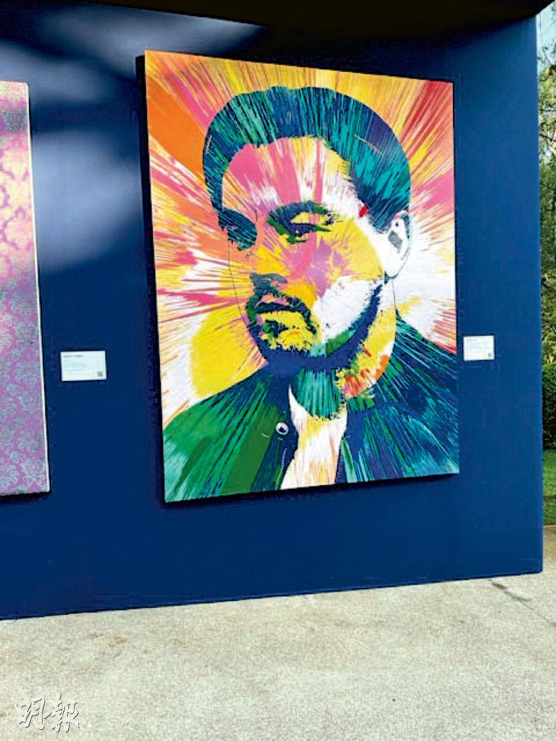 里安納度狄卡比奧的肖像畫高價賣出，為愛滋病研究基金會籌得936萬港元善款。（網上圖片）