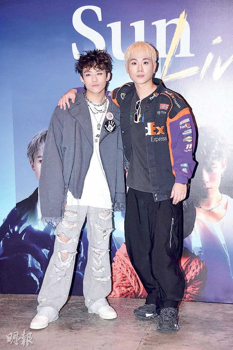 ANSONBEAN（左）與陳宗澤（右）參加《全民造星III》成好友。（攝影：鍾偉茵）