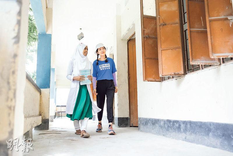 唐詩詠（右）早前到孟加拉慈善探訪，了解當地貧困家庭所遇的問題。