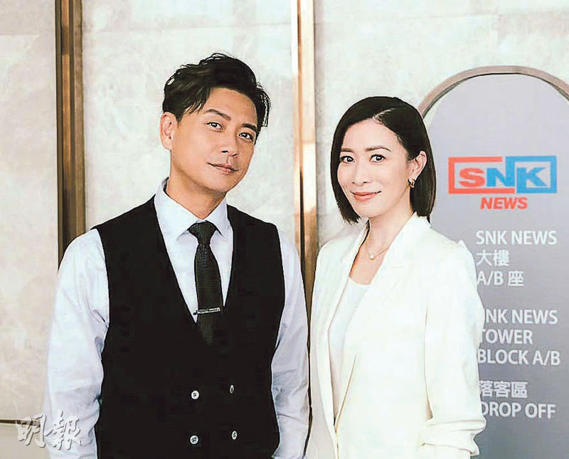 黃宗澤（左）加盟《新聞女王2》跟佘詩曼（右）鬥演技，令觀眾期待。（資料圖片）