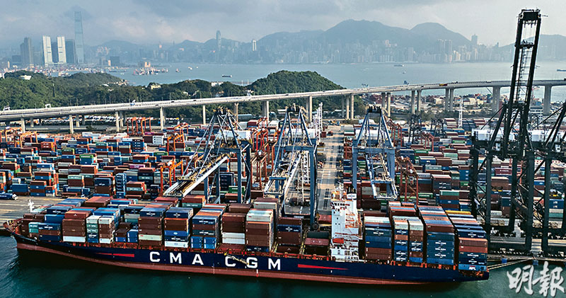 港出口升11.9%勝預期 輸往中美大增  4月進口增長放緩至3.7%  來自美貨減12%