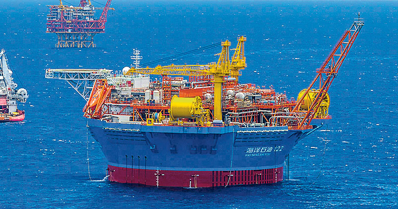 海葵一號完成安裝  身兼儲油加工外輸  海上「巨碗」年內投產  流花油田設備升級