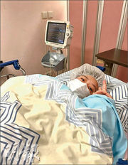 王若琪患腦動脈瘤 術後報平安