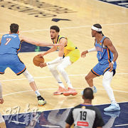 溜馬25年首總決賽主勝 哈利布頓準三雙領銜挫雷霆 場數2:1