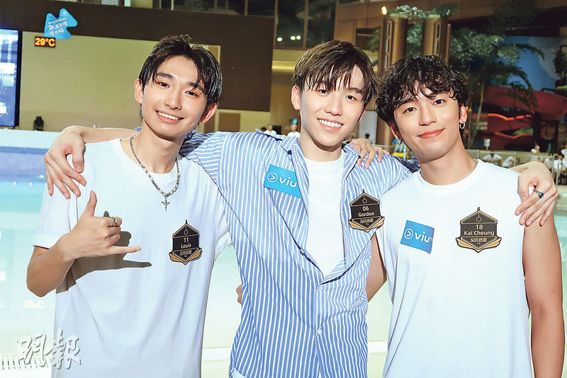 楊皓軒(左起)、張肇維和張家文登短片最高點擊三甲。(攝影/記者:鍾一虹)