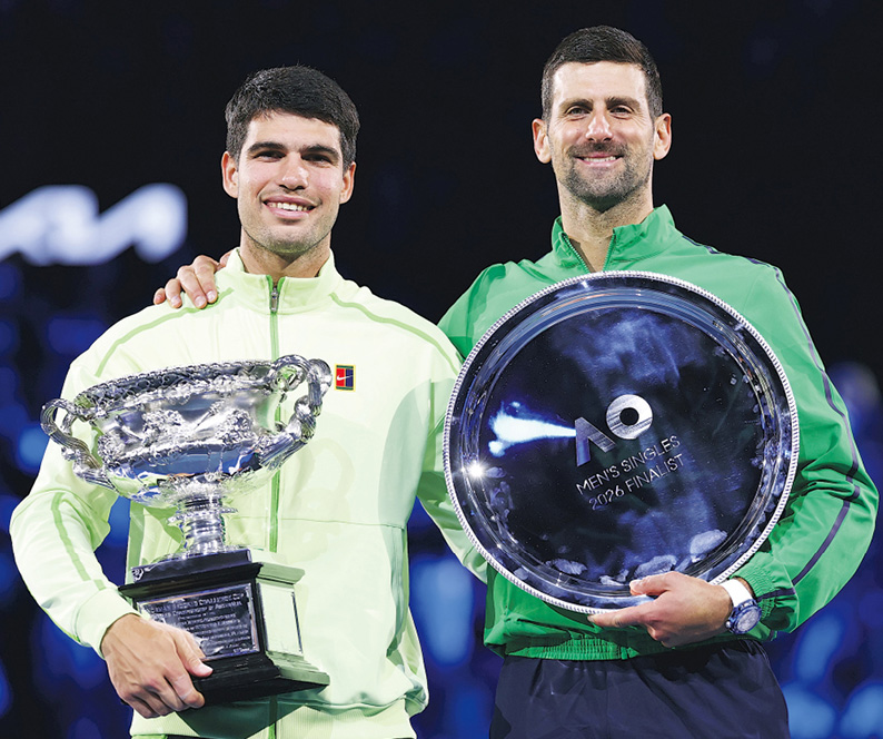 艾卡拉斯首揚威澳網 最年輕封全滿貫 斷祖高域決賽十連勝紀錄 報巴黎奧運敗仇